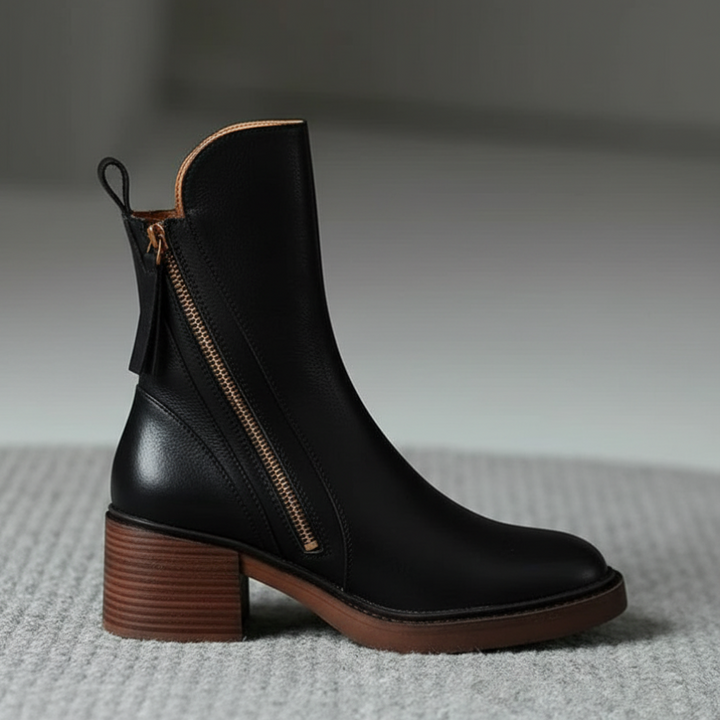 Agnès Paris | Bottines Zippées Talon Confort Isabelle