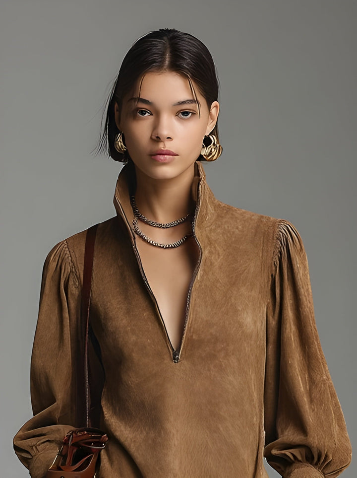 Agnès Paris | ROBE COURTE EFFET DAIM