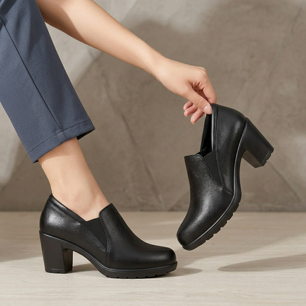 Agnès Paris | Mocassins à Talon Bloc Confort Margot