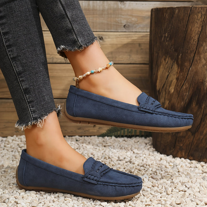 Agnès Paris | Mocassins Effet Daim Festonnés Marie