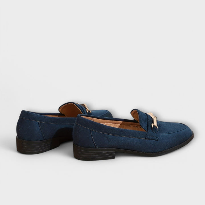 Agnès Paris | Mocassins Daim Chaîne Dorée Nathalie