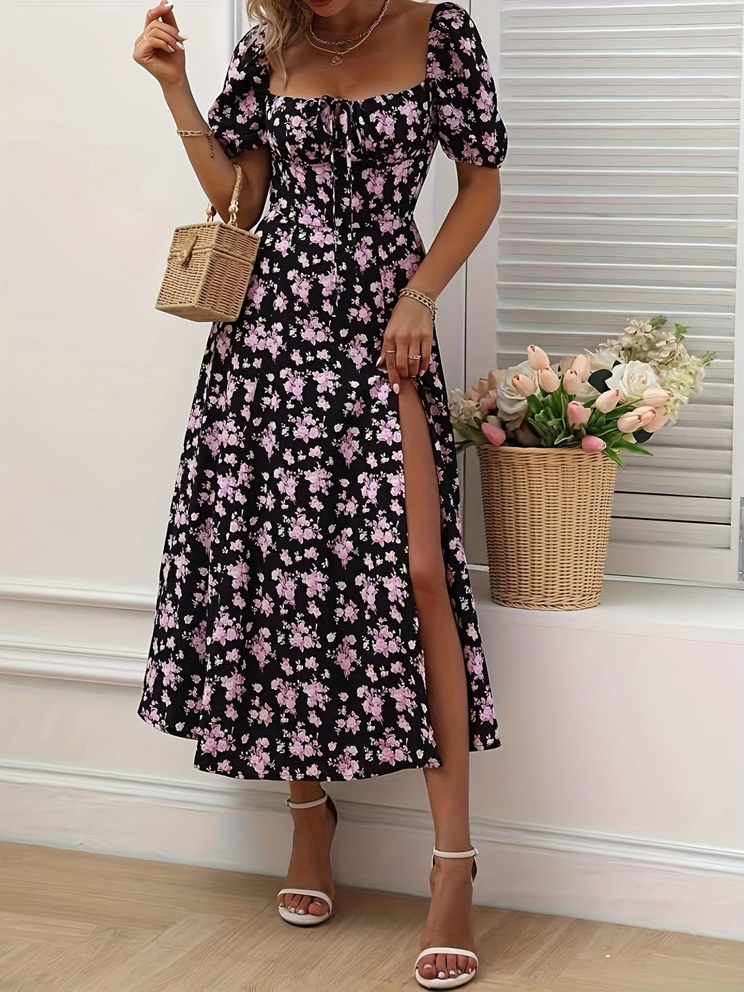 Agnès Paris | Robe Élégante Florale Chloé