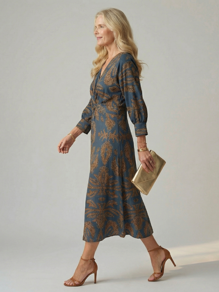 Agnès Paris | Robe Midi Wrap Naturelle Lune