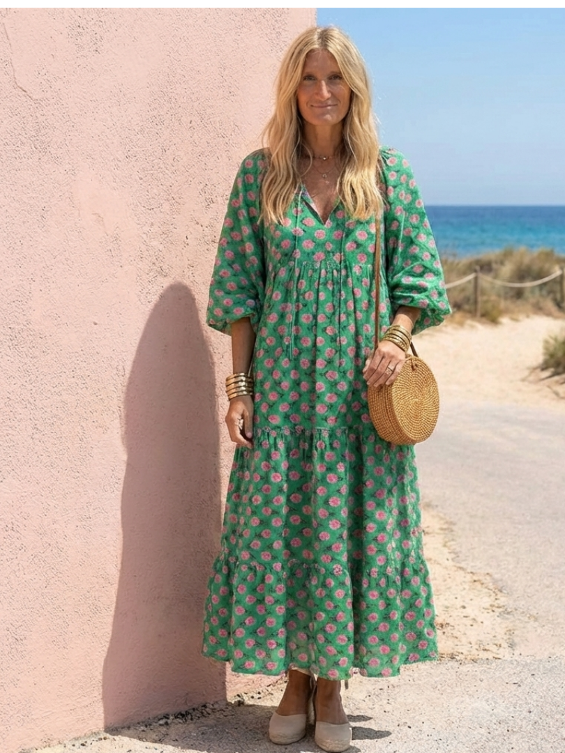 Agnès Paris | Robe Midi à Imprimé Floral Fiora