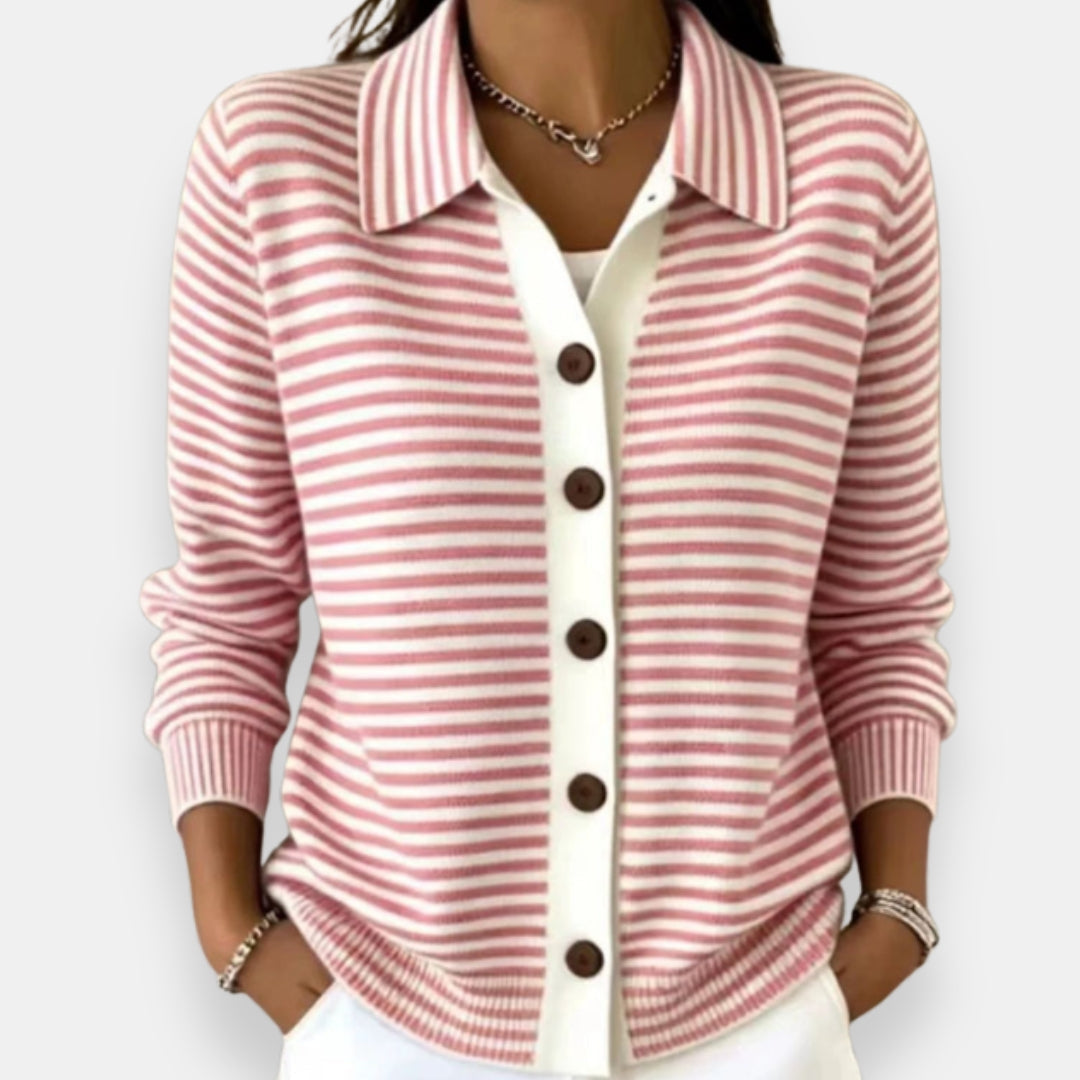 Agnès Paris | Cardigan Rayé à Boutons Camille
