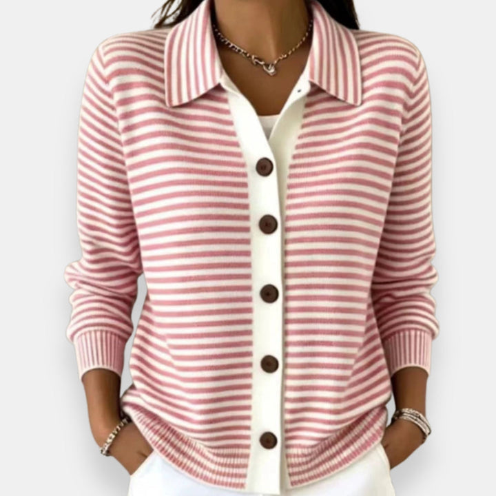 Agnès Paris | Cardigan Rayé à Boutons Camille
