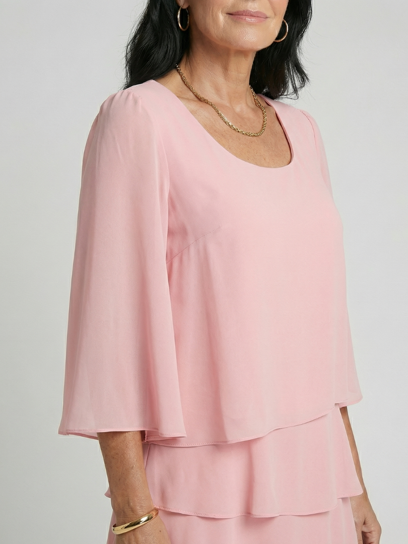Agnès Paris | Robe à manches évasées et longueur genou Della