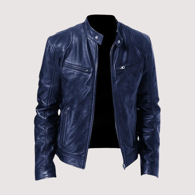 Agnès Paris | VESTE EN CUIR HAUT DE GAMME ÉLÉGANTE POUR HOMME