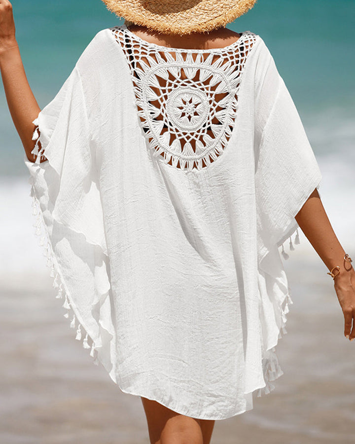 Agnès Paris | Couverture de plage avec pompons Nora