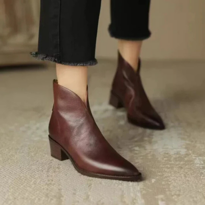 Agnès Paris | Bottines Élégantes en Cuir