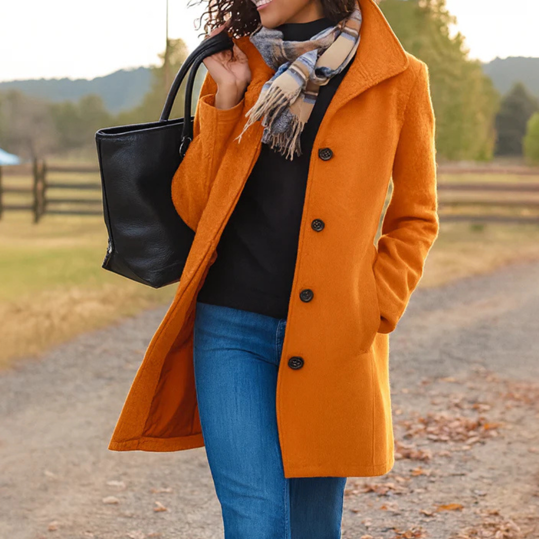 Agnès Paris | Manteau Classique Boutonné Pauline
