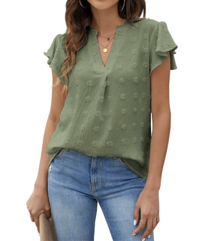 Agnès Paris | Blouse Chic en Patchwork avec Volants Kari