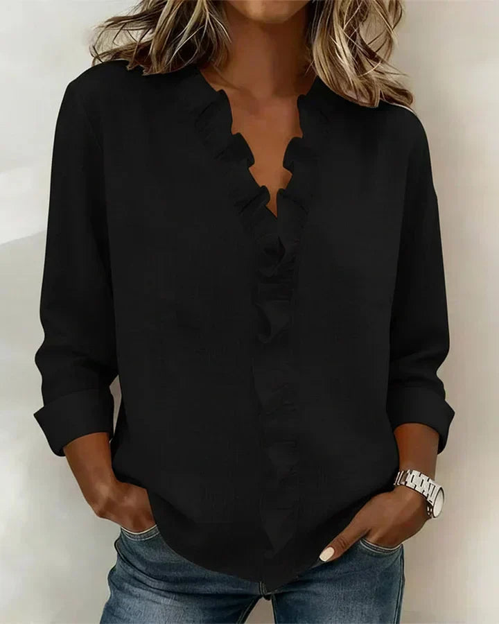 Agnès Paris | Blouse Élégante Volants Claire