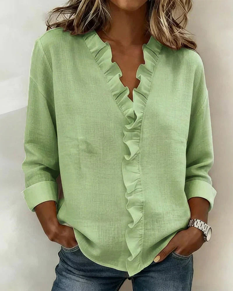 Agnès Paris | Blouse Élégante Volants Claire