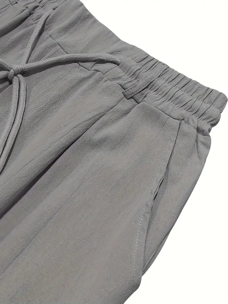 Agnès Paris | PANTALONS LARGES EN LIN AVEC CORDON