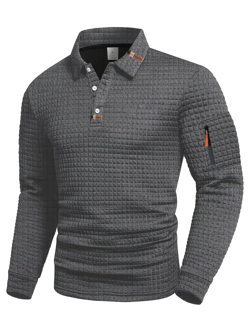 Agnès Paris | POLO À MANCHES LONGUES TEXTURÉE
