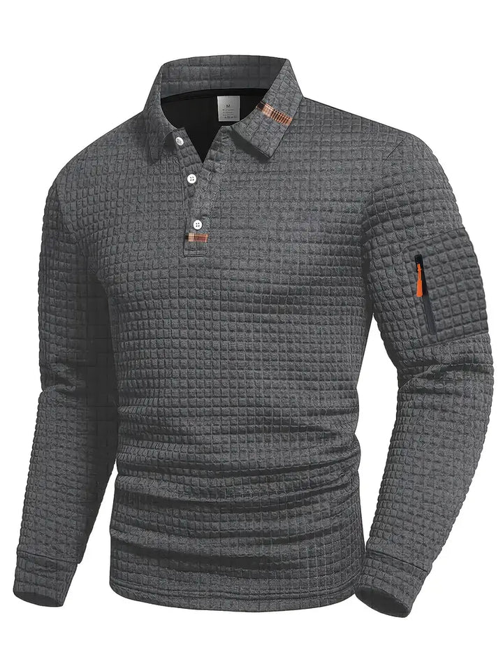 Agnès Paris | POLO À MANCHES LONGUES TEXTURÉE