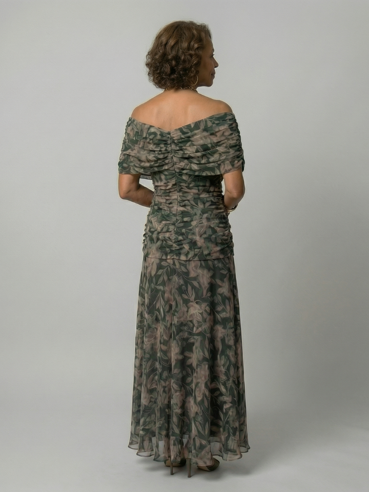 Agnès Paris | Robe Midi Décontractée à Épaules Dénudées Calen