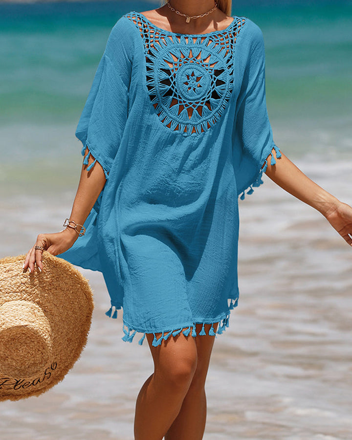 Agnès Paris | Couverture de plage avec pompons Nora