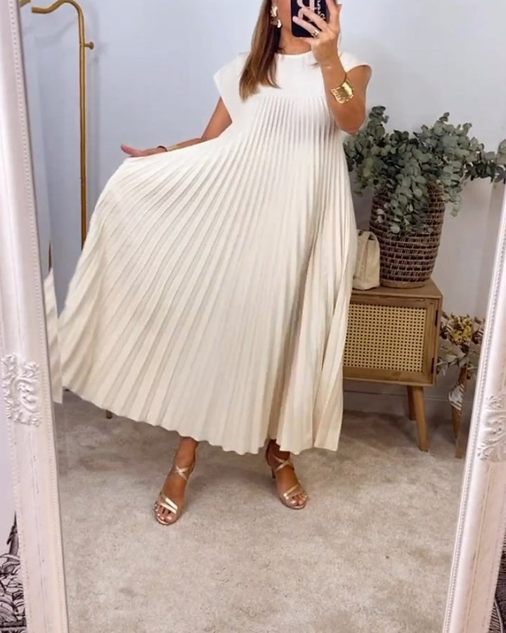 Agnès Paris | Robe Plissée Sans Manches