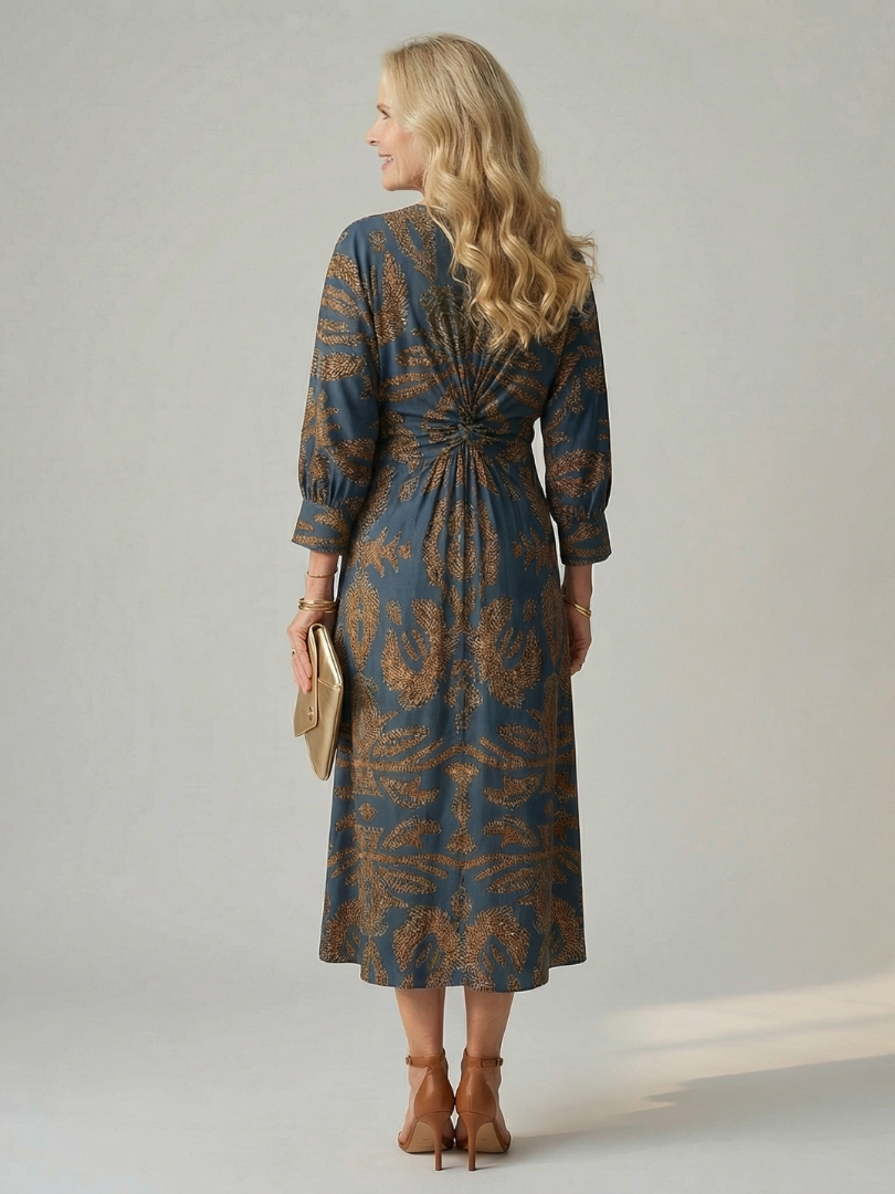Agnès Paris | Robe Midi Wrap Naturelle Lune