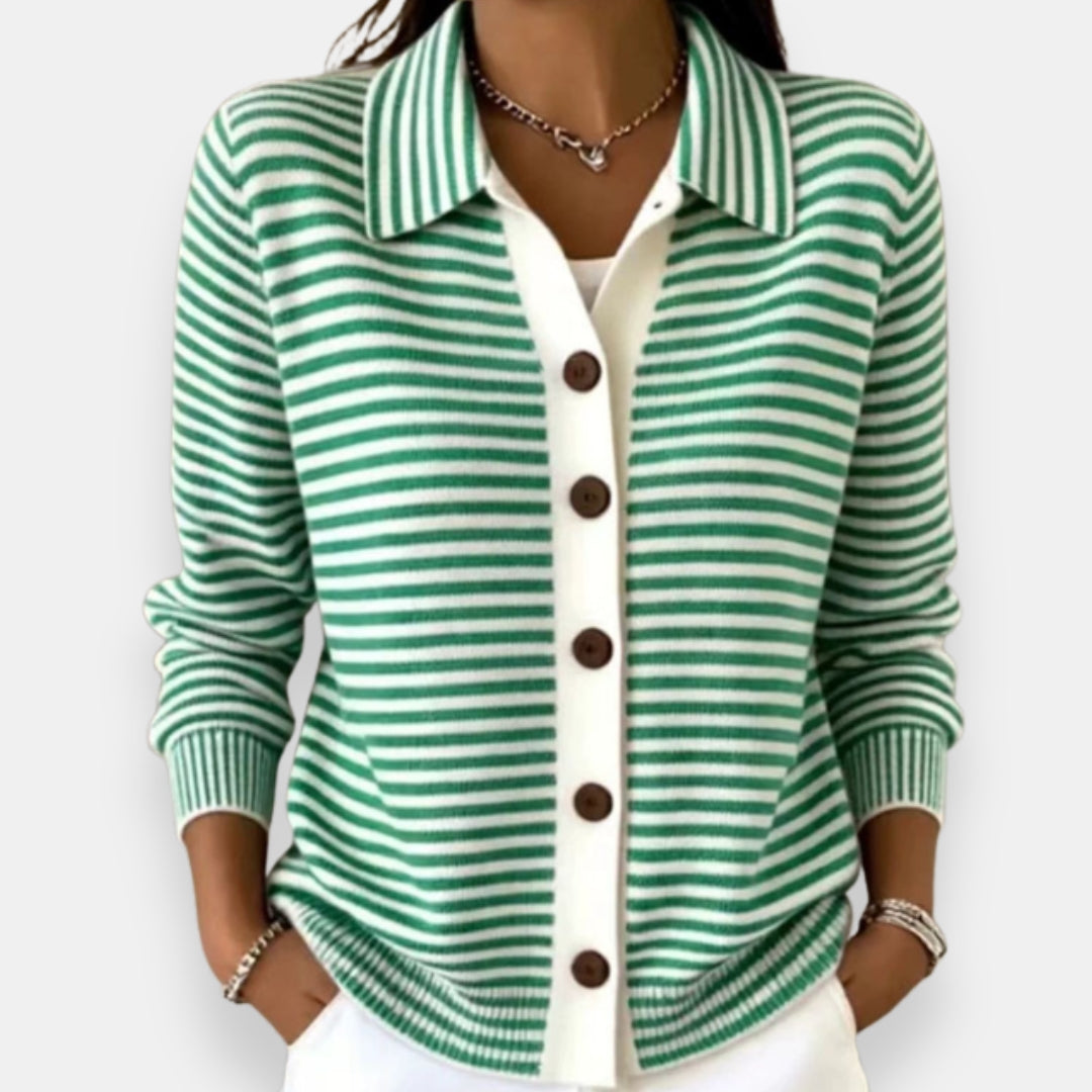 Agnès Paris | Cardigan Rayé à Boutons Camille