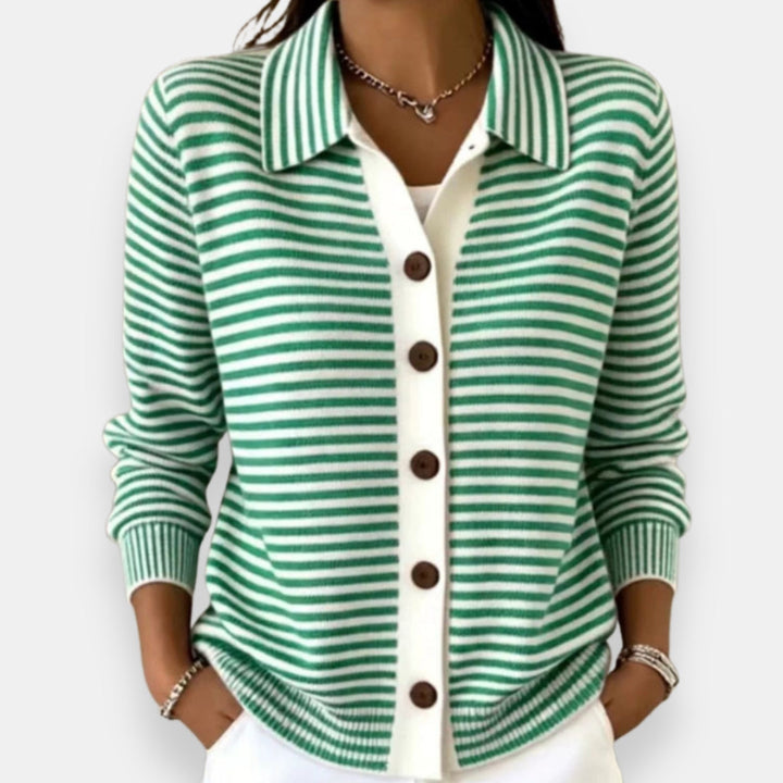 Agnès Paris | Cardigan Rayé à Boutons Camille
