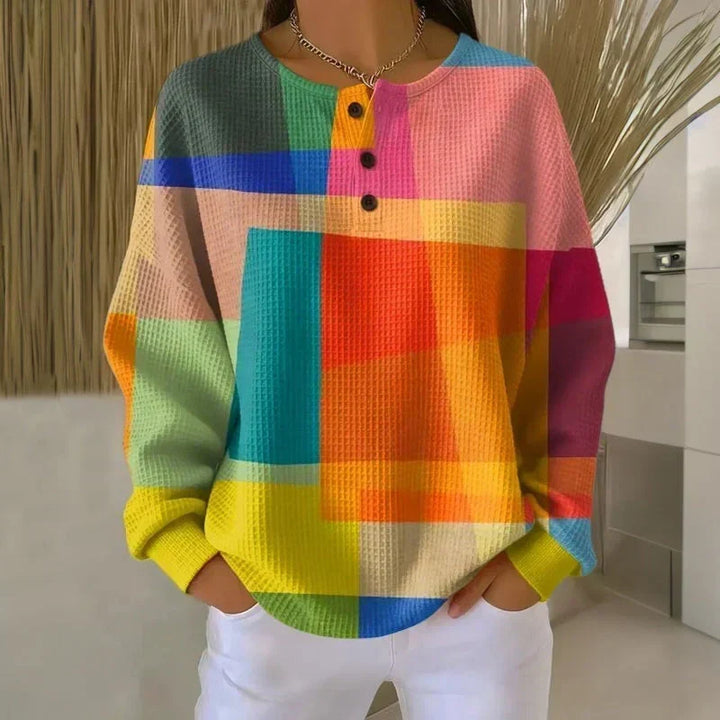Agnès Paris | Pull Gaufré Colorblock Juliette