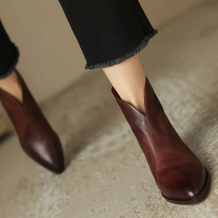 Agnès Paris | Bottines Élégantes en Cuir