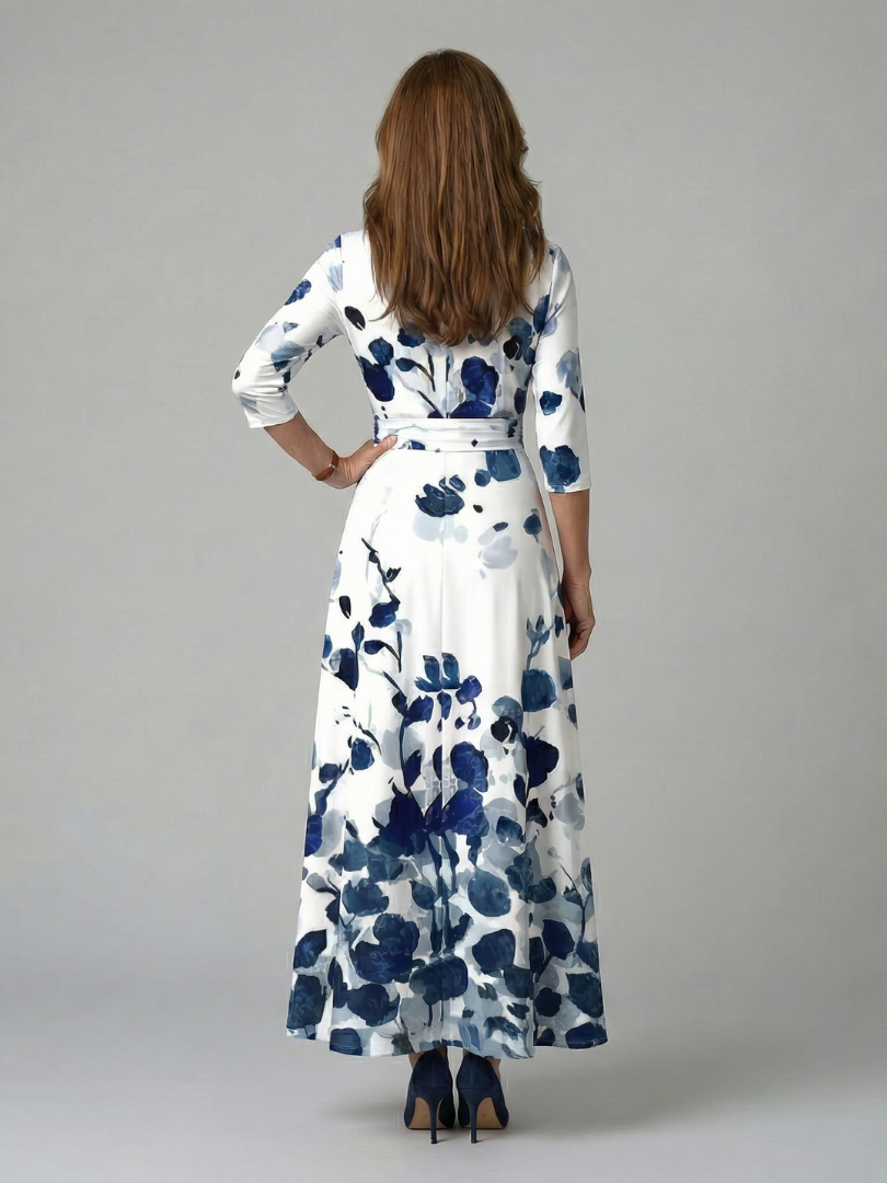 Agnès Paris | Robe Midi Croisée à Col Celine