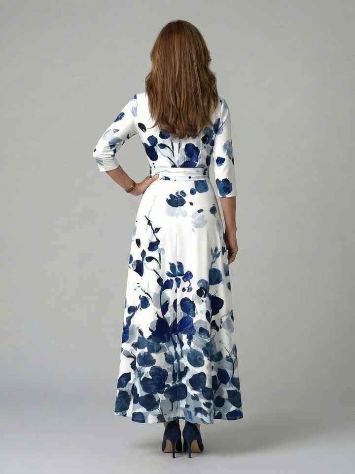 Agnès Paris | Robe Midi Croisée à Col Celine