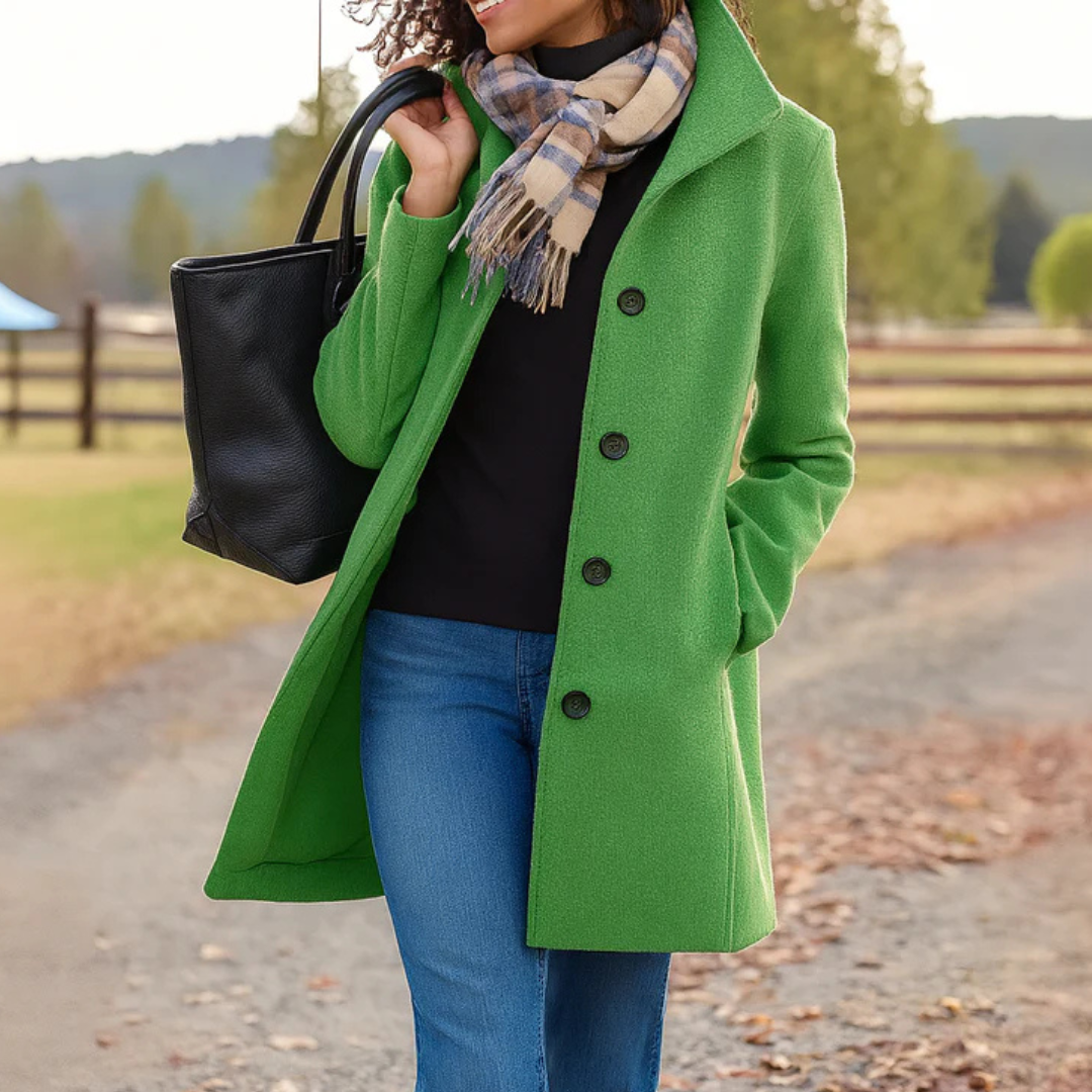 Agnès Paris | Manteau Classique Boutonné Pauline
