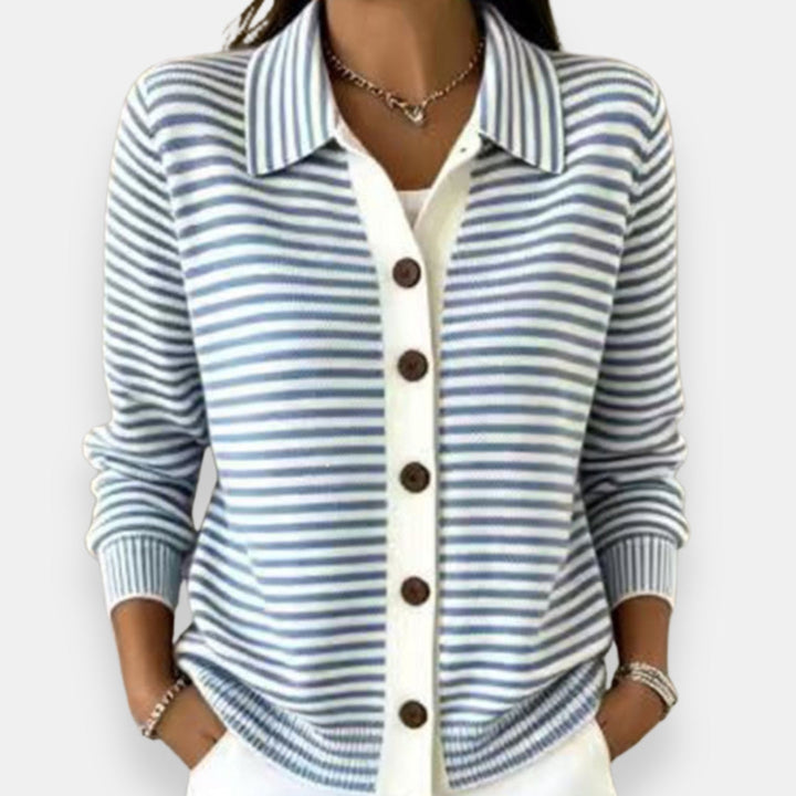Agnès Paris | Cardigan Rayé à Boutons Camille