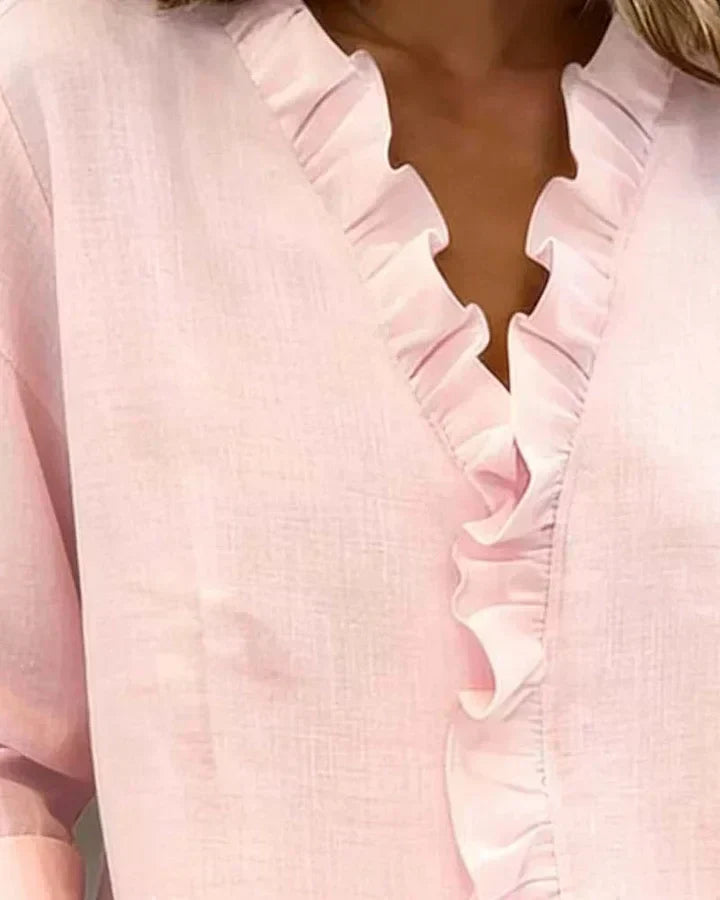 Agnès Paris | Blouse Élégante Volants Claire
