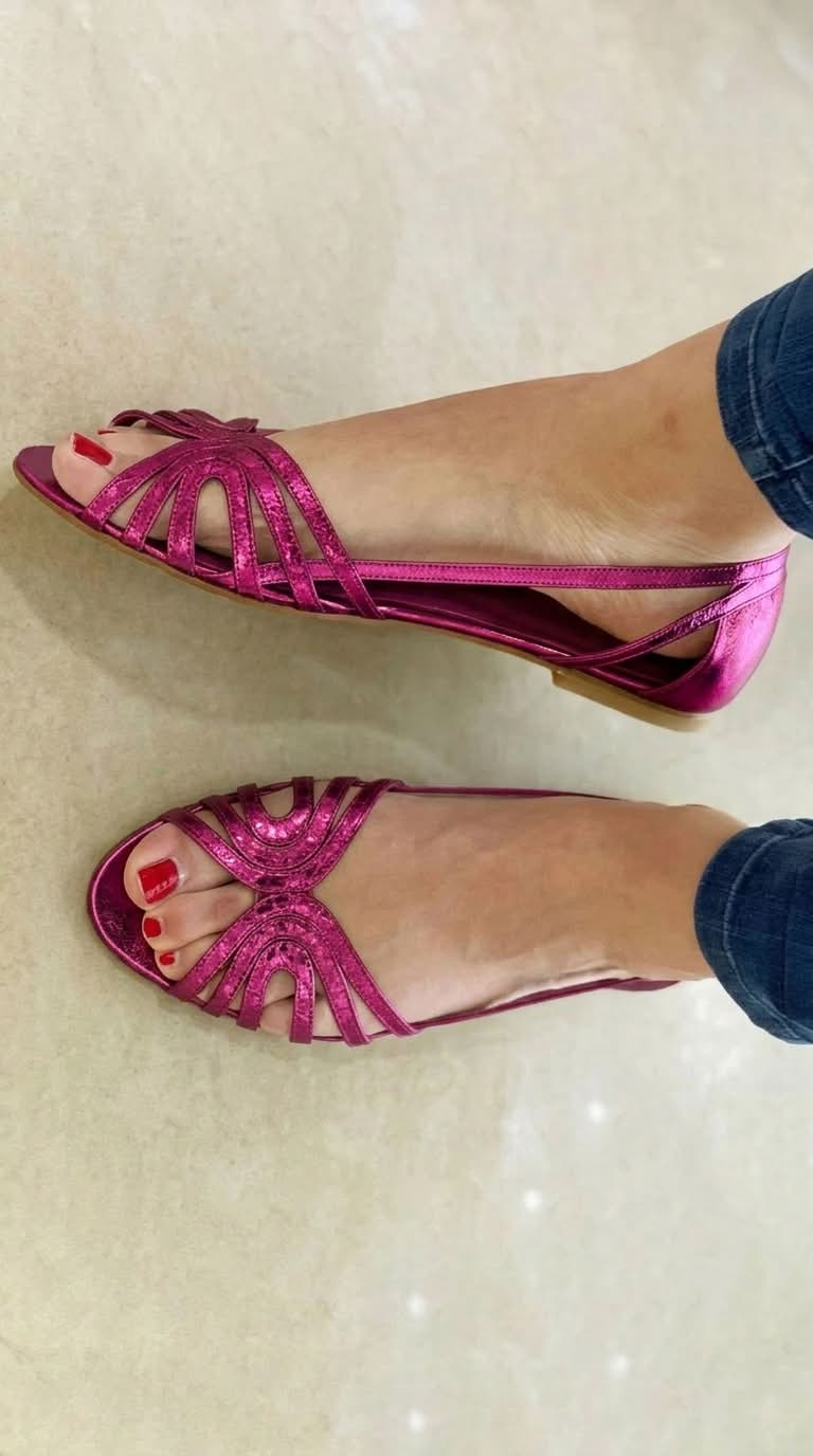 Agnès Paris | Mules Plates Dorées Aveline