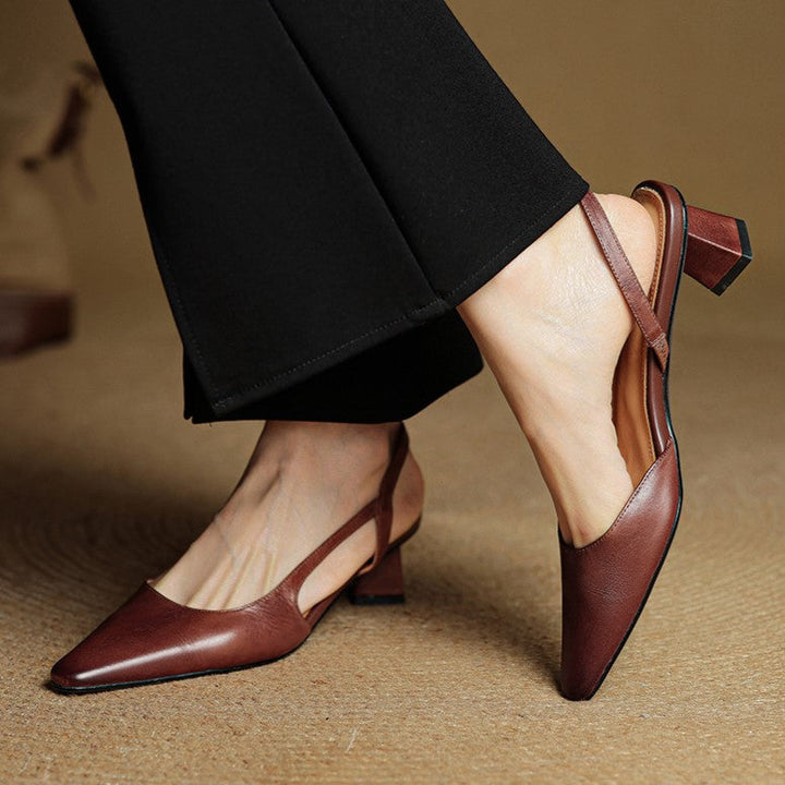 Agnès Paris | Escarpins Slingback en Cuir Élina