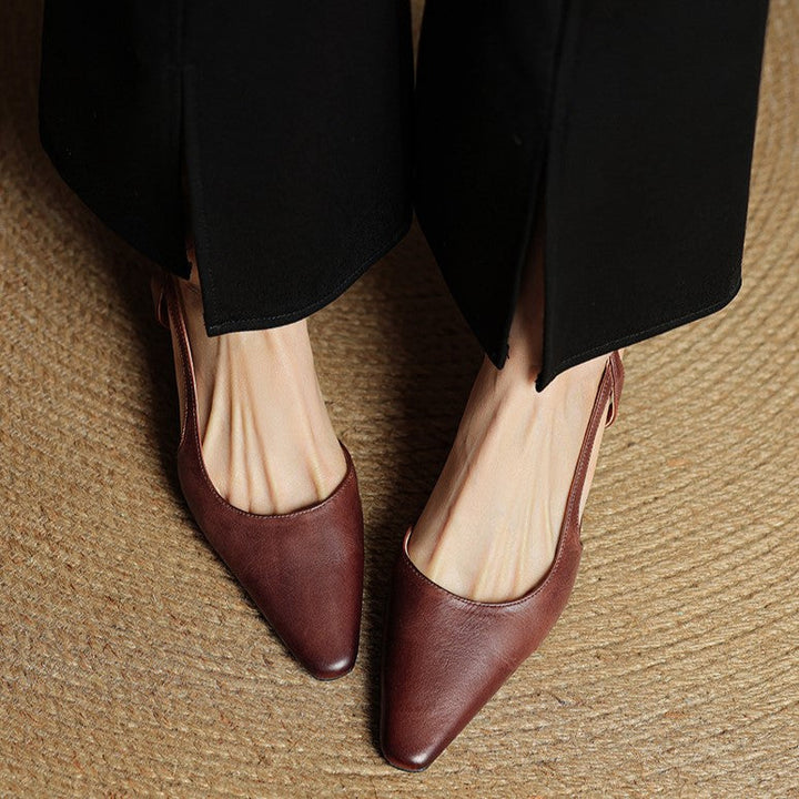 Agnès Paris | Escarpins Slingback en Cuir Élina