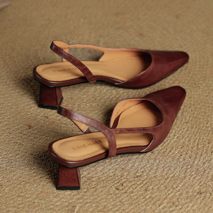 Agnès Paris | Escarpins Slingback en Cuir Élina