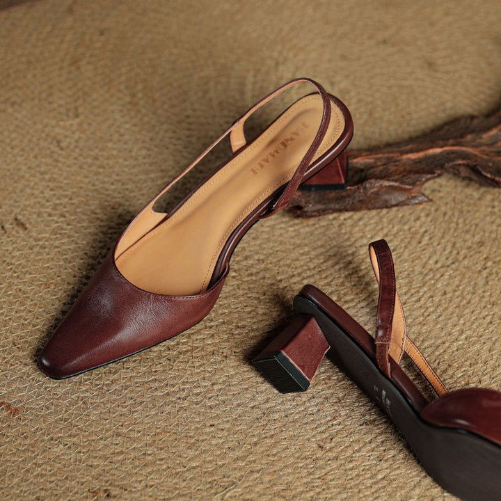Agnès Paris | Escarpins Slingback en Cuir Élina