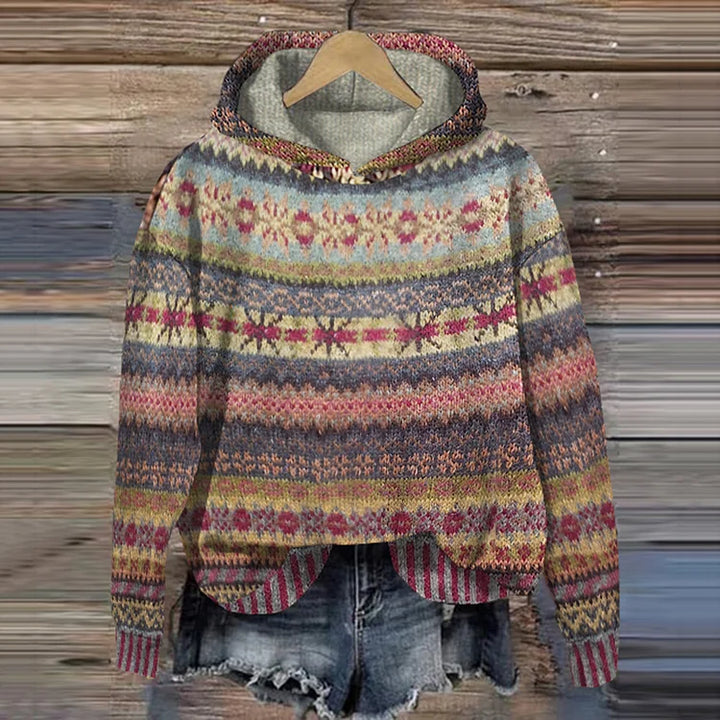 Agnès Paris | Pull à Capuche Jacquard Chloé