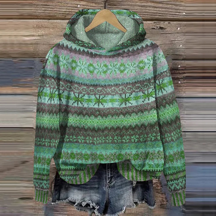 Agnès Paris | Pull à Capuche Jacquard Chloé