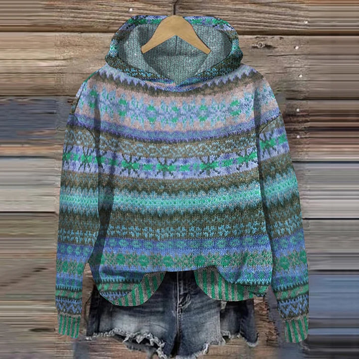 Agnès Paris | Pull à Capuche Jacquard Chloé