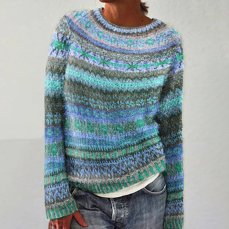 Agnès Paris | Pull Maille Chinée Océan Florence