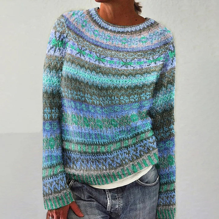 Agnès Paris | Pull Maille Chinée Océan Florence