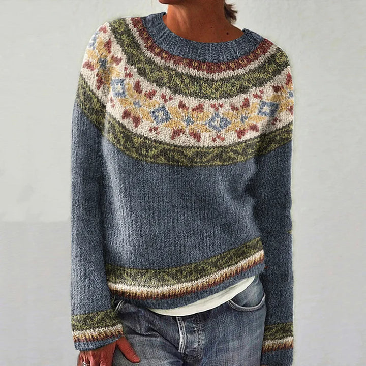 Agnès Paris | Pull Empiècement Jacquard Marie