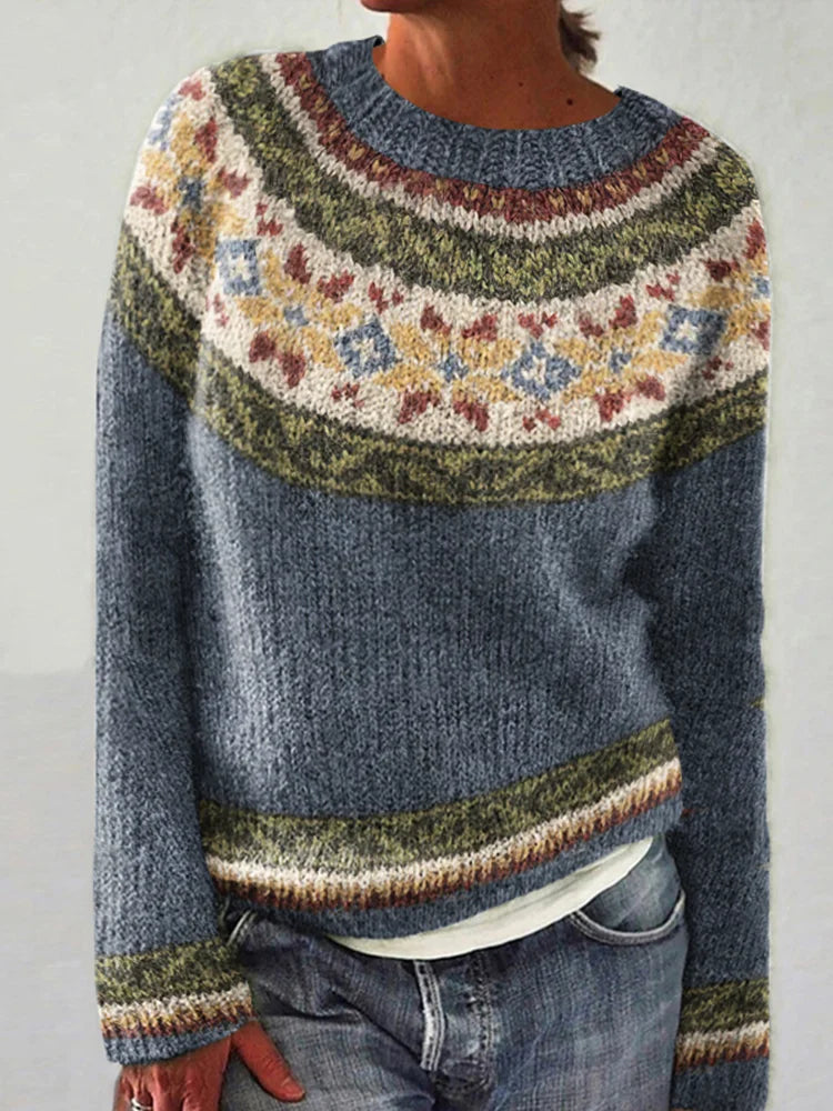 Agnès Paris | Pull Empiècement Jacquard Marie