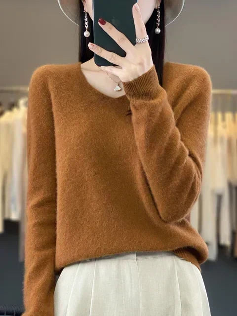 Agnès Paris | Pull Col V Maille Douce Martine