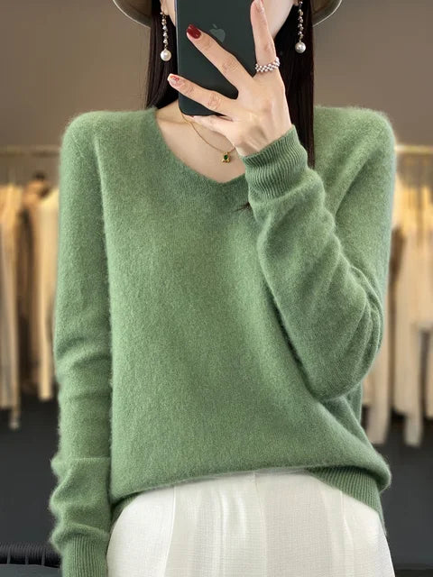 Agnès Paris | Pull Col V Maille Douce Martine