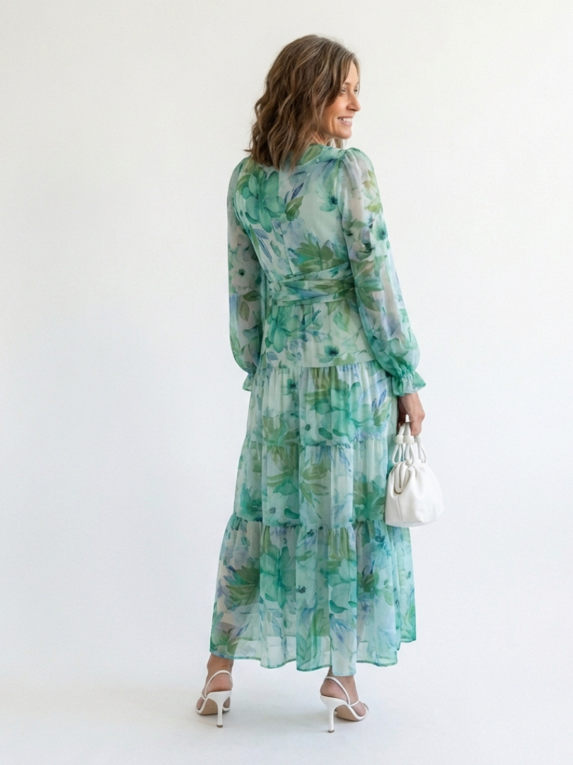 Agnès Paris | Robe Maxi Fleurie à Manches Longues Althea
