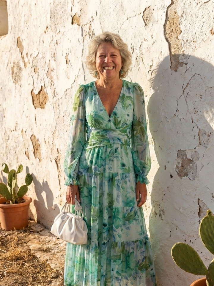 Agnès Paris | Robe Maxi Fleurie à Manches Longues Althea